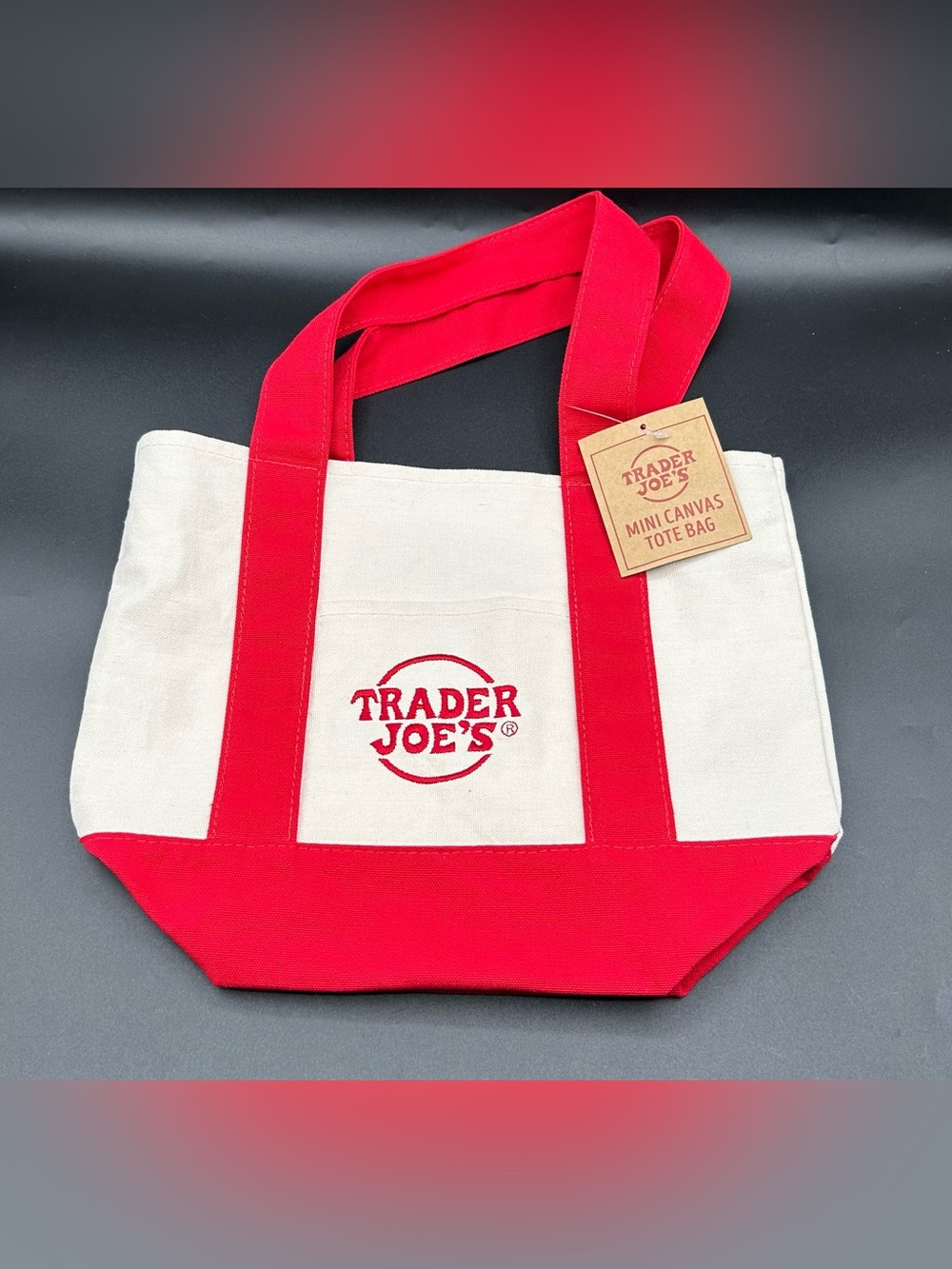 TRADER JOE’S Mini Canvas Tote Bag.